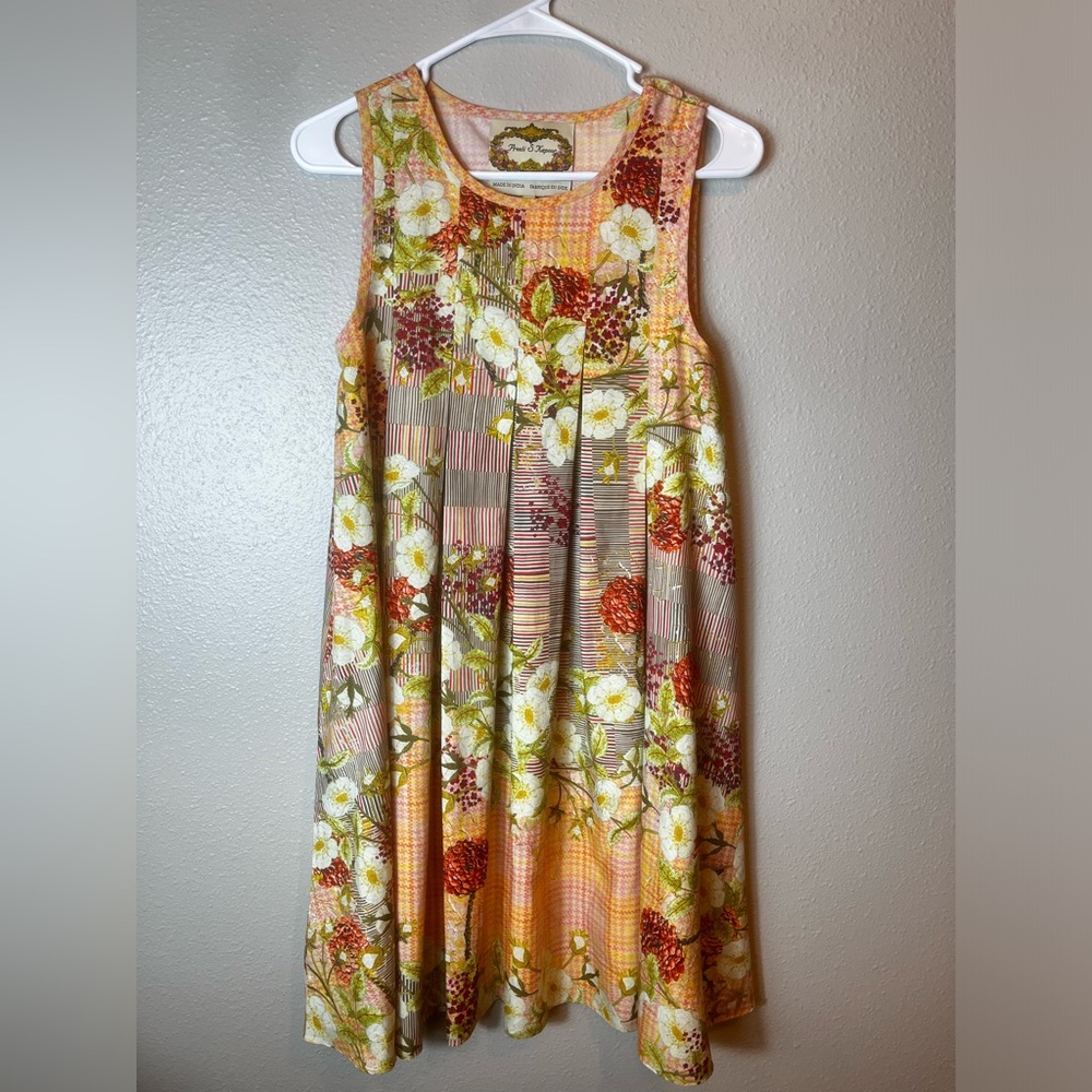 Anthropologie Preeti Kapoor Tesanee Floral Swing Dress Size XS